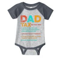 Dad Tax Funny Dad Tax Definition Father's Day Infant Baby Jersey Bodysuit