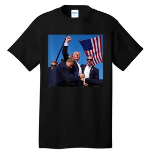 Donald Trump Fight Fist 2024 Tall T-Shirt