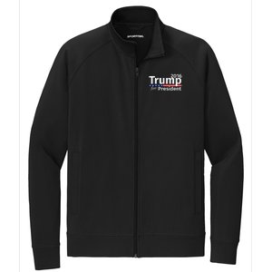 Donald Trump For President 2024 Republican Stretch Full-Zip Cadet Jacket