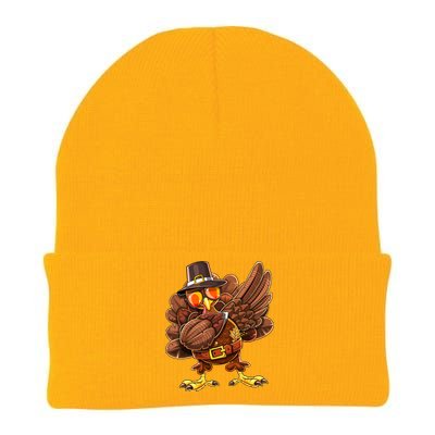 Dabbing Turkey Funny Thanksgiving Pilgrim Costume Gift Gift Knit Cap Winter Beanie