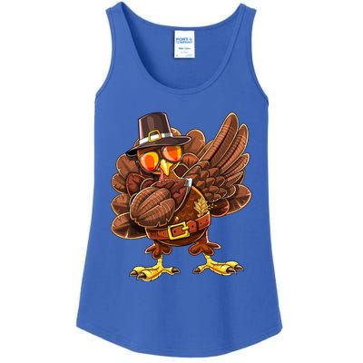 Dabbing Turkey Funny Thanksgiving Pilgrim Costume Gift Gift Ladies Essential Tank