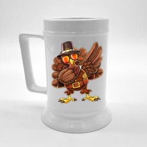 Dabbing Turkey Funny Thanksgiving Pilgrim Costume Gift Gift Beer Stein