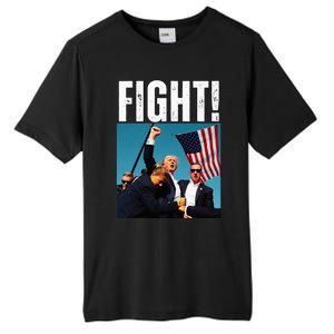 Donald Trump Fight Fist 2024 Tall Fusion ChromaSoft Performance T-Shirt