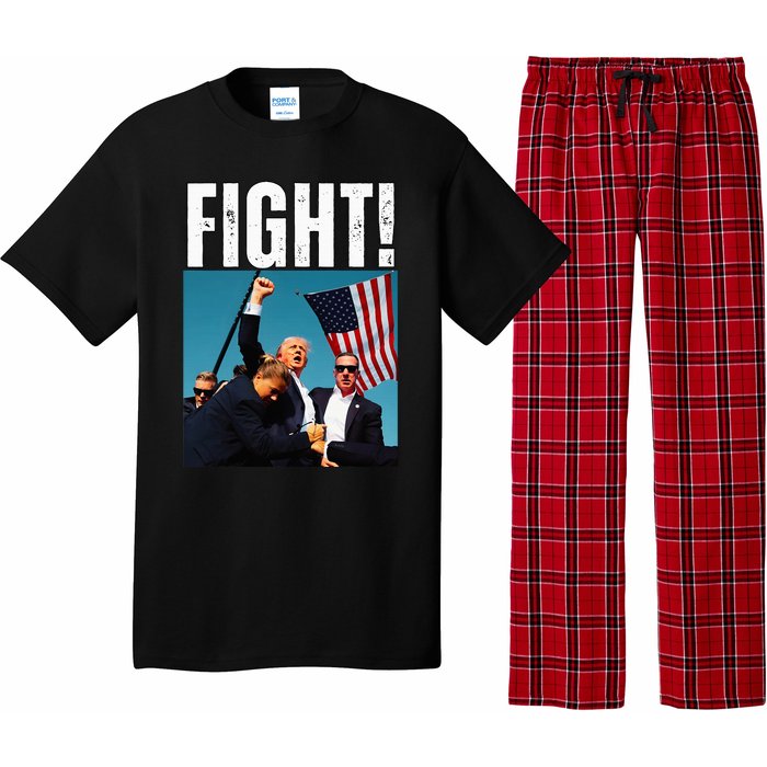 Donald Trump Fight Fist 2024 Pajama Set