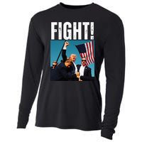 Donald Trump Fight Fist 2024 Cooling Performance Long Sleeve Crew