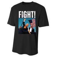 Donald Trump Fight Fist 2024 Performance Sprint T-Shirt