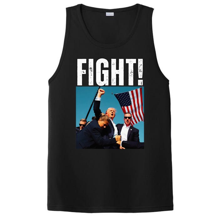 Donald Trump Fight Fist 2024 PosiCharge Competitor Tank