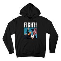 Donald Trump Fight Fist 2024 Tall Hoodie