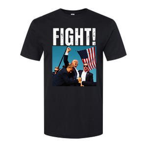 Donald Trump Fight Fist 2024 Softstyle CVC T-Shirt