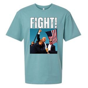 Donald Trump Fight Fist 2024 Sueded Cloud Jersey T-Shirt