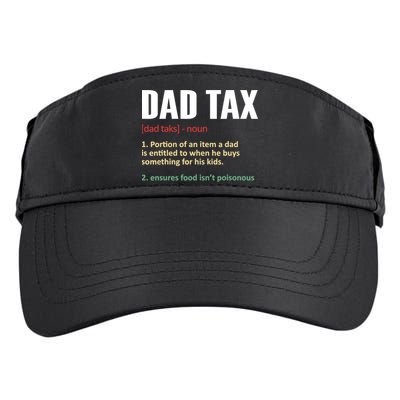 Dad Tax Funny Dad Tax Definitions Father's Day Adult Drive Performance Visor