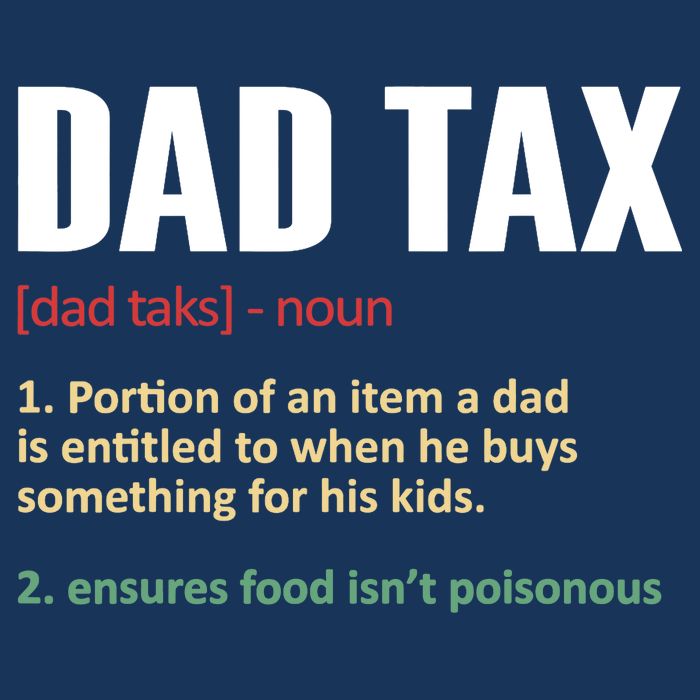 Dad Tax Funny Dad Tax Definitions Father's Day 7 Panel Mesh Trucker Snapback Hat