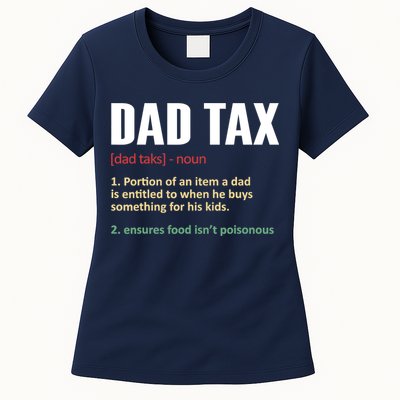 Dad Tax Funny Dad Tax Definitions Father's Day Womens T-Shirt
