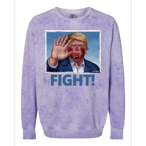 Donald Trump Fight! Rally Pro Trump Colorblast Crewneck Sweatshirt