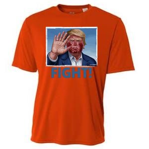 Donald Trump Fight! Rally Pro Trump Cooling Performance Crew T-Shirt