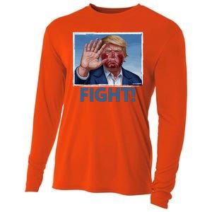 Donald Trump Fight! Rally Pro Trump Cooling Performance Long Sleeve Crew