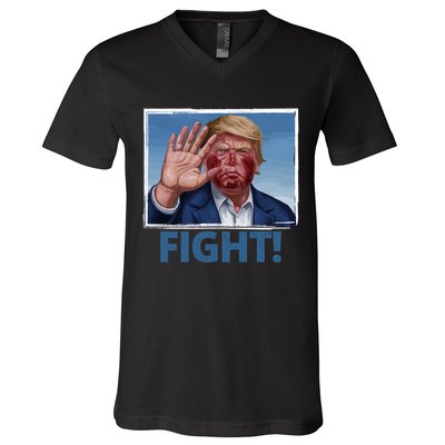 Donald Trump Fight! Rally Pro Trump V-Neck T-Shirt