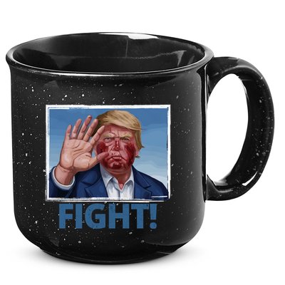 Donald Trump Fight! Rally Pro Trump 15oz Campfire Ceramic Mug