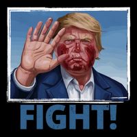 Donald Trump Fight! Rally Pro Trump 16 in Basic Backpack