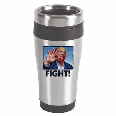 Donald Trump Fight! Rally Pro Trump 16oz Travel Tumbler