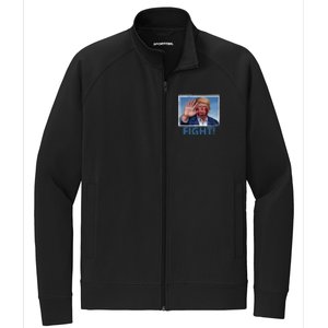 Donald Trump Fight! Rally Pro Trump Stretch Full-Zip Cadet Jacket