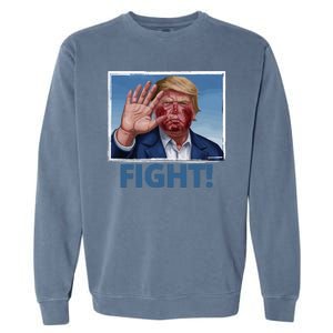 Donald Trump Fight! Rally Pro Trump Garment-Dyed Sweatshirt