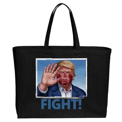 Donald Trump Fight! Rally Pro Trump Cotton Canvas Jumbo Tote