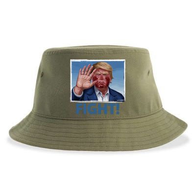 Donald Trump Fight! Rally Pro Trump Sustainable Bucket Hat