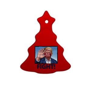 Donald Trump Fight! Rally Pro Trump Ceramic Tree Ornament