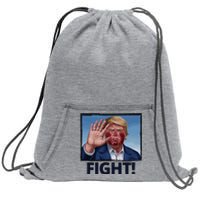 Donald Trump Fight! Rally Pro Trump Sweatshirt Cinch Pack Bag