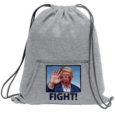 Donald Trump Fight! Rally Pro Trump Sweatshirt Cinch Pack Bag