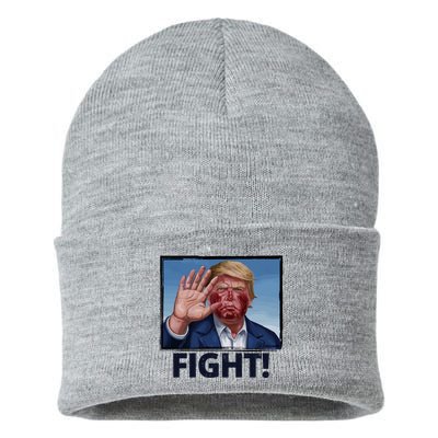 Donald Trump Fight! Rally Pro Trump Sustainable Knit Beanie