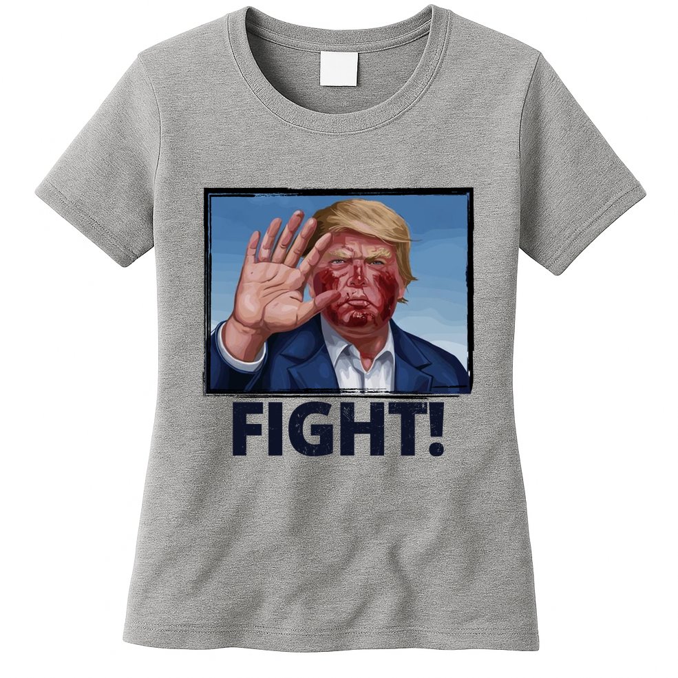 Donald Trump Fight! Rally Pro Trump Womens T-Shirt