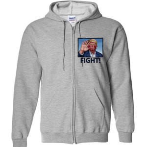 Donald Trump Fight! Rally Pro Trump Full Zip Hoodie