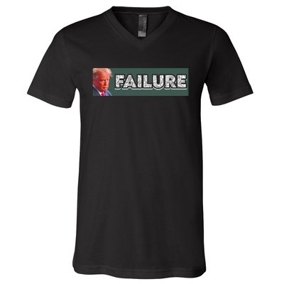 Donald Trump Failure V-Neck T-Shirt