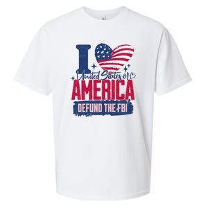 Defund The FBI MAGA Conservative Republican Fourth Of July Sueded Cloud Jersey T-Shirt