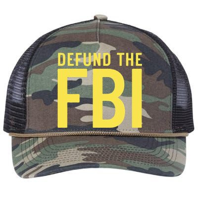 Defund the FBI AntiGovernment Political Retro Rope Trucker Hat Cap