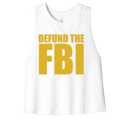 Defund The FBI Women's Racerback Cropped Tank