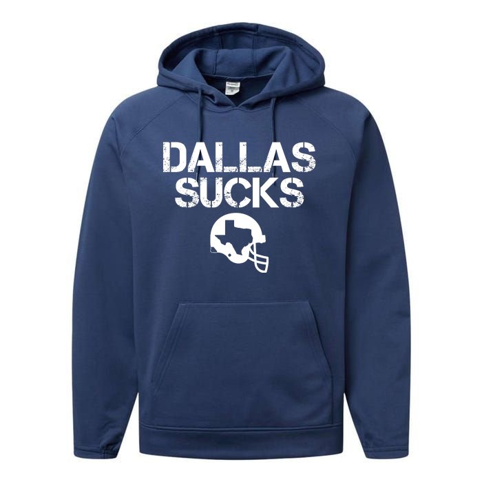 Dallas Texas Football Fan Performance Fleece Hoodie