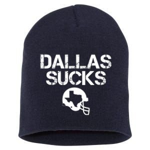 Dallas Texas Football Fan Short Acrylic Beanie