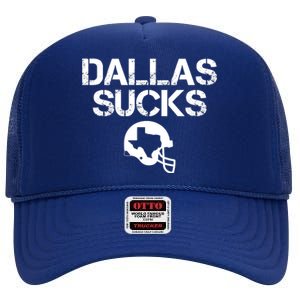 Dallas Texas Football Fan High Crown Mesh Back Trucker Hat