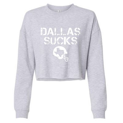 Dallas Texas Football Fan Cropped Pullover Crew