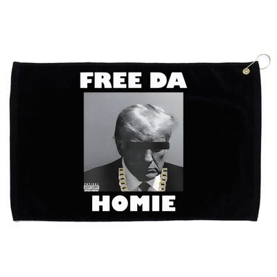 Donald Trump Free Da Homie Grommeted Golf Towel