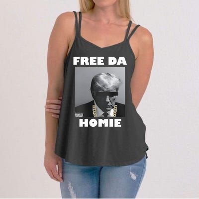 Donald Trump Free Da Homie Women's Strappy Tank