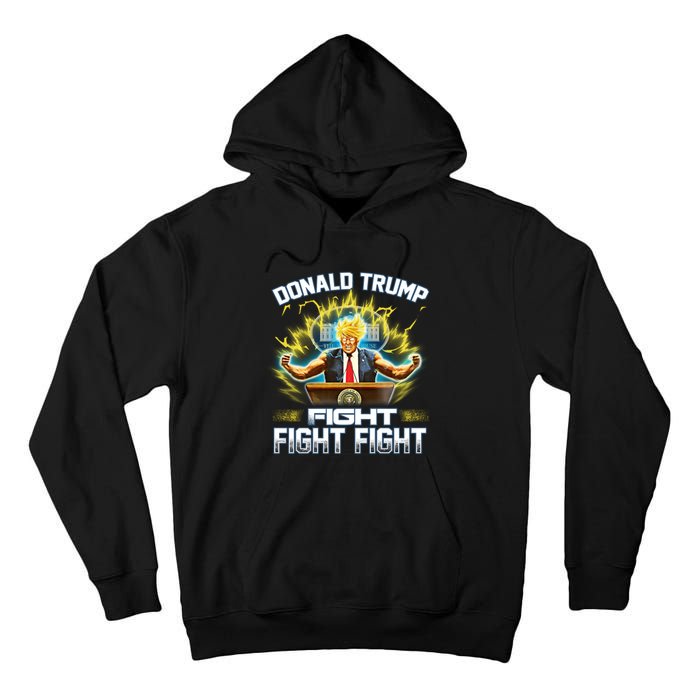 Donald Trump Fight Fight Fight Tall Hoodie