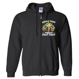 Donald Trump Fight Fight Fight Full Zip Hoodie