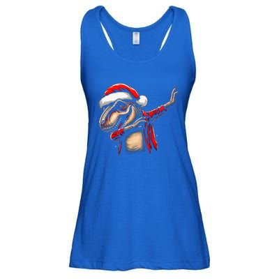 Dabbing Trex Funny Christmas Dab Dance Funny Christmas Gift Ladies Essential Flowy Tank