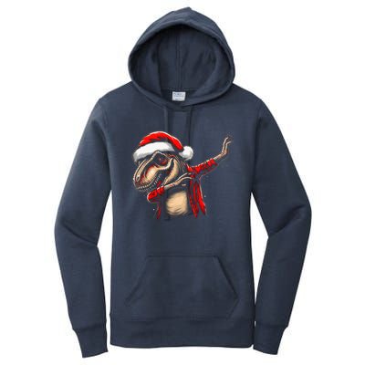 Dabbing Trex Funny Christmas Dab Dance Funny Christmas Gift Women's Pullover Hoodie