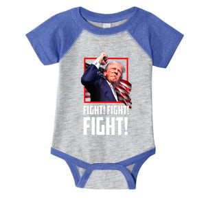 Donald Trump Fight Fighting Fighters Supporters Americans Gift Infant Baby Jersey Bodysuit