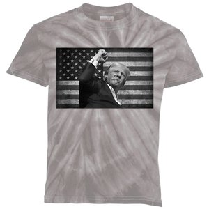 Donald Trump Fight For Freedom Make America Great Again Kids Tie-Dye T-Shirt